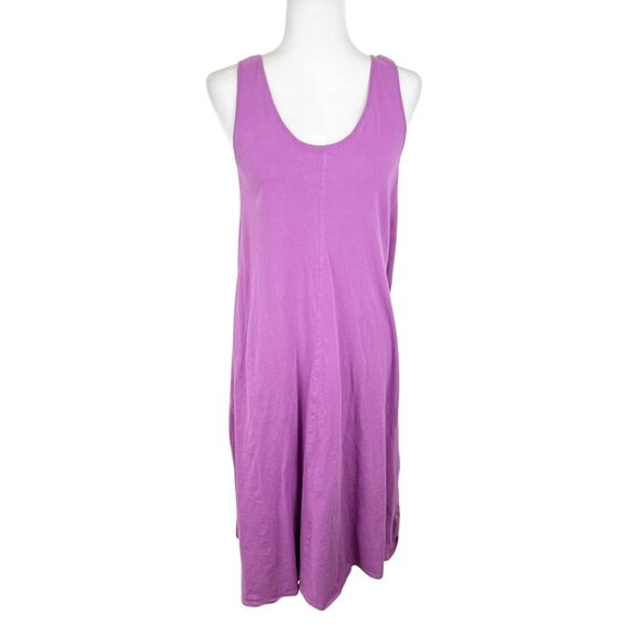 MNG Mango Tank Dress Women Medium Purple Solid Scoop Neck A-Line Maxi Sleeveless - Picture 1 of 11